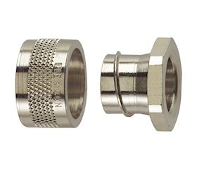 FSU P - End Cap with Rotatable Thread for FSU and FNU Corrugated Metal Conduit